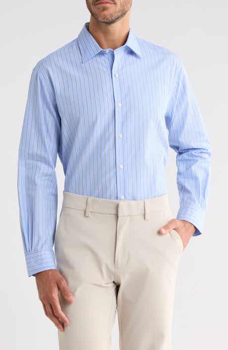 Regular Fit Striped Cotton Button-Down Shirt
