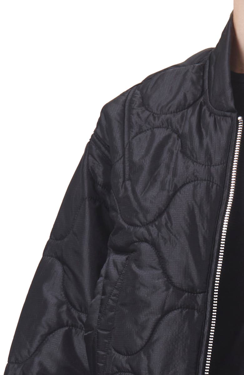 AGOLDE Iona Quilted Nylon Jacket, Alternate, color,