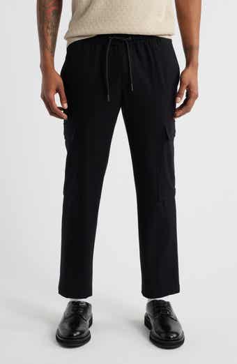 Open Edit Elastic Waist Straight Leg Cargo Pants