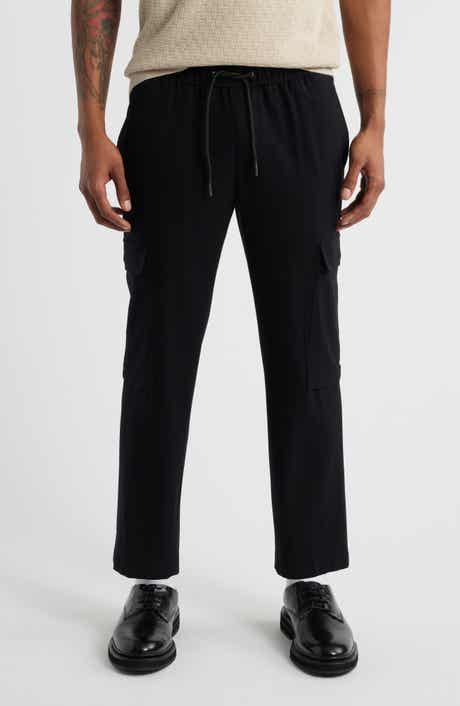 Open Edit Elastic Waist Straight Leg Cargo Pants