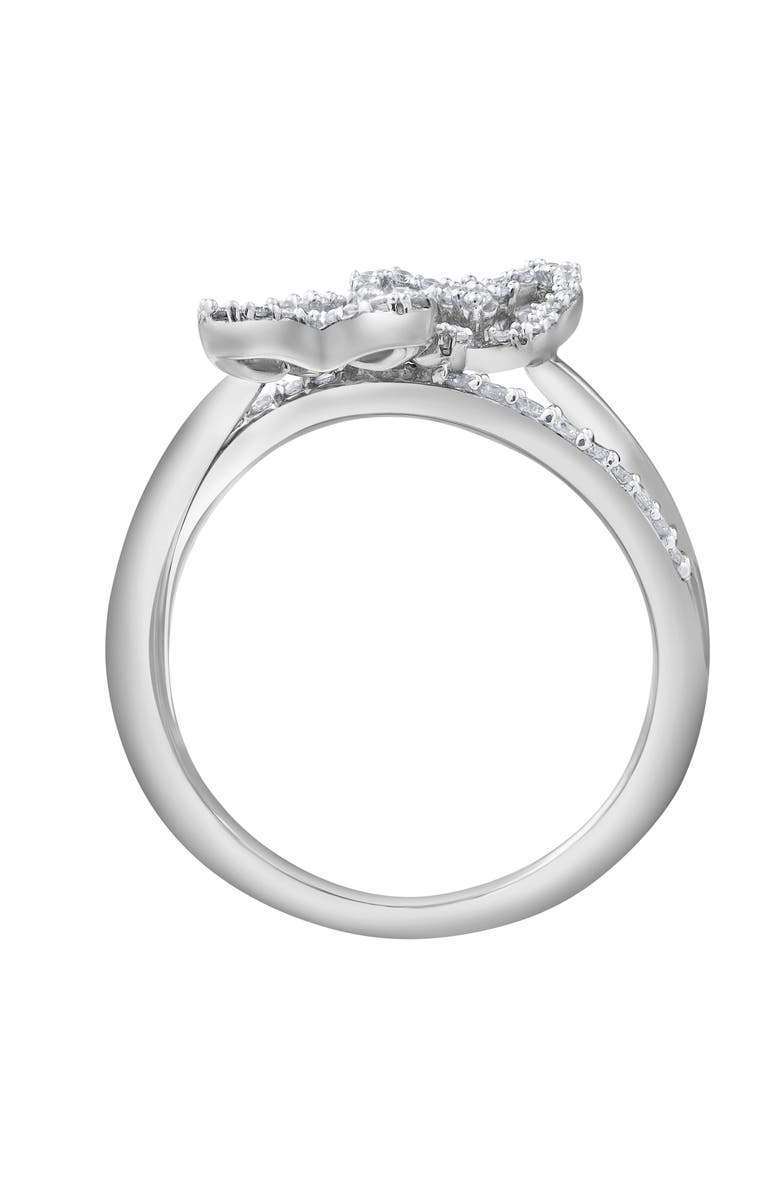 LuvMyJewelry Elarisse Flutter Diamond Ring 0.30ct 14K Gold, Alternate, color, 10K White Gold