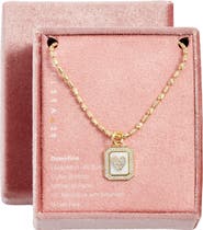 Chelsea28 Pavé Cubic Zirconia & Mother-of-Pearl Pendant Necklace