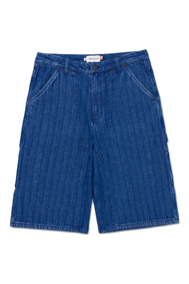 Gears Denim Carpenter Shorts, Main, color, BLUE