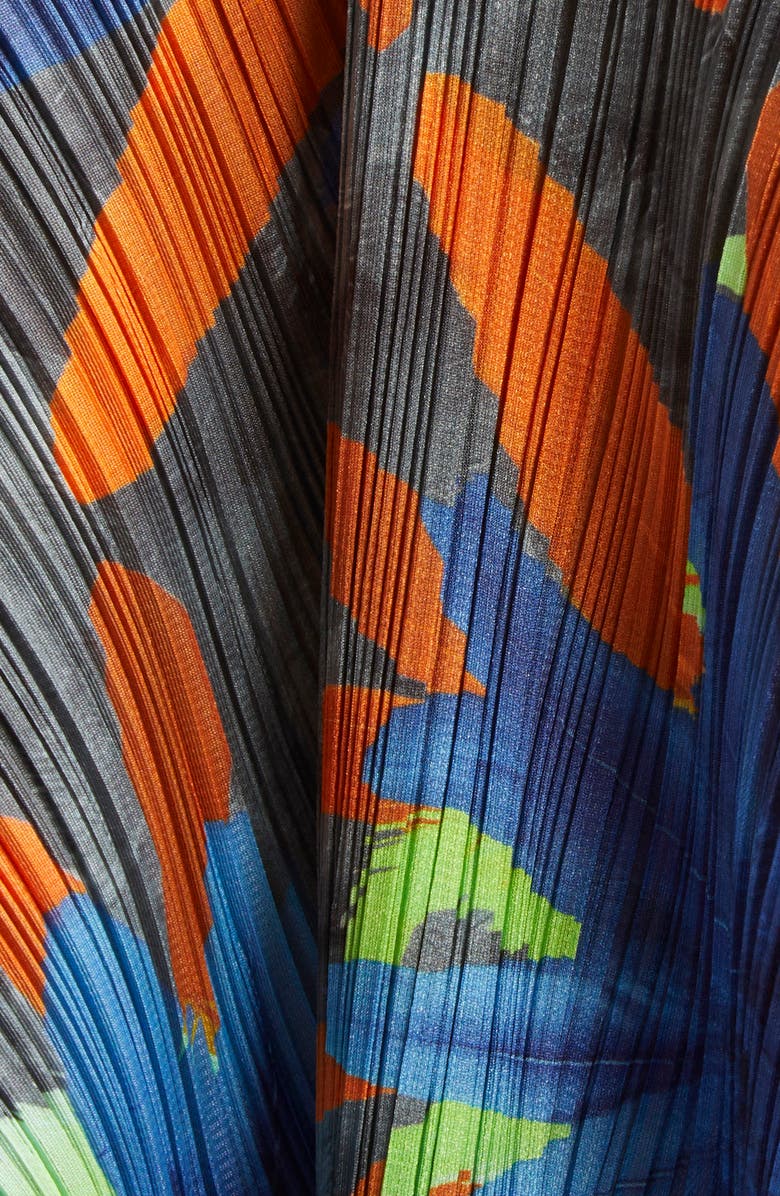 Pleats Please Issey Miyake Carnival Pleated Tunic, Alternate, color, Gray