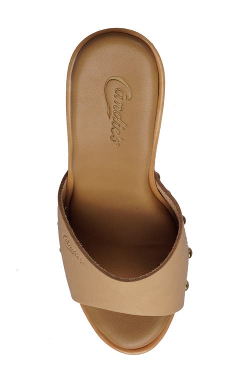 Candies Candie's Emiliana Platform Sandal In Natural Leather