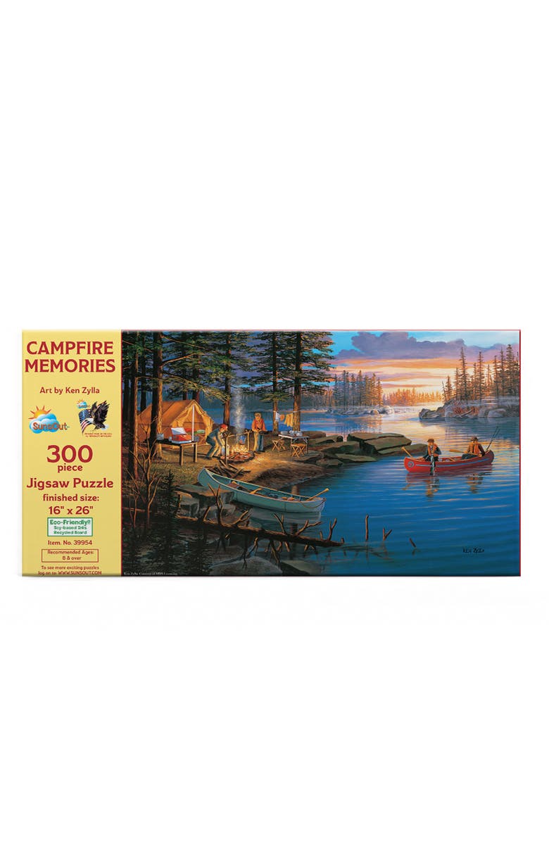 Sunsout Campfire Memories 300 piece Jigsaw Puzzle for Adults, Alternate, color, Multicolor