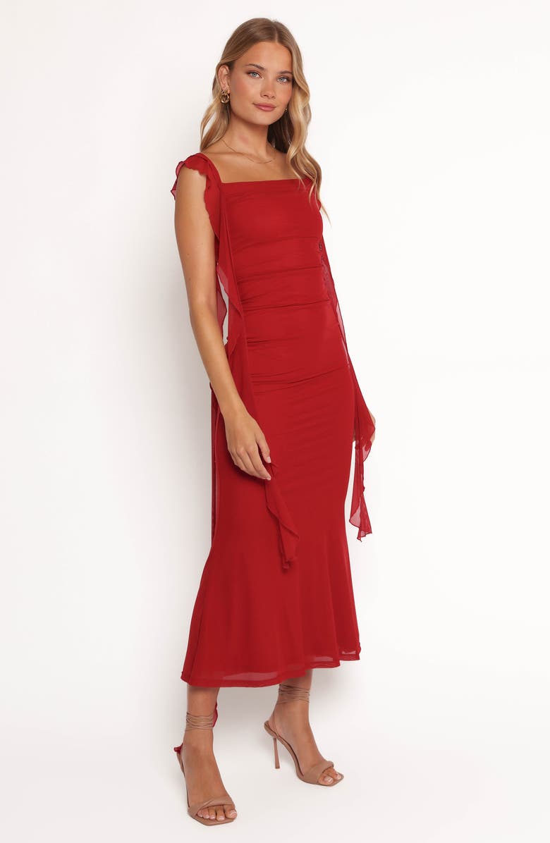 Petal & Pup Chiara Maxi Cocktail Dress, Alternate, color, Red