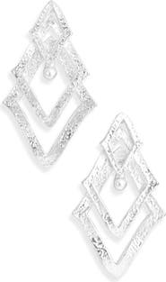 Karine Sultan Triangle Drop Earrings