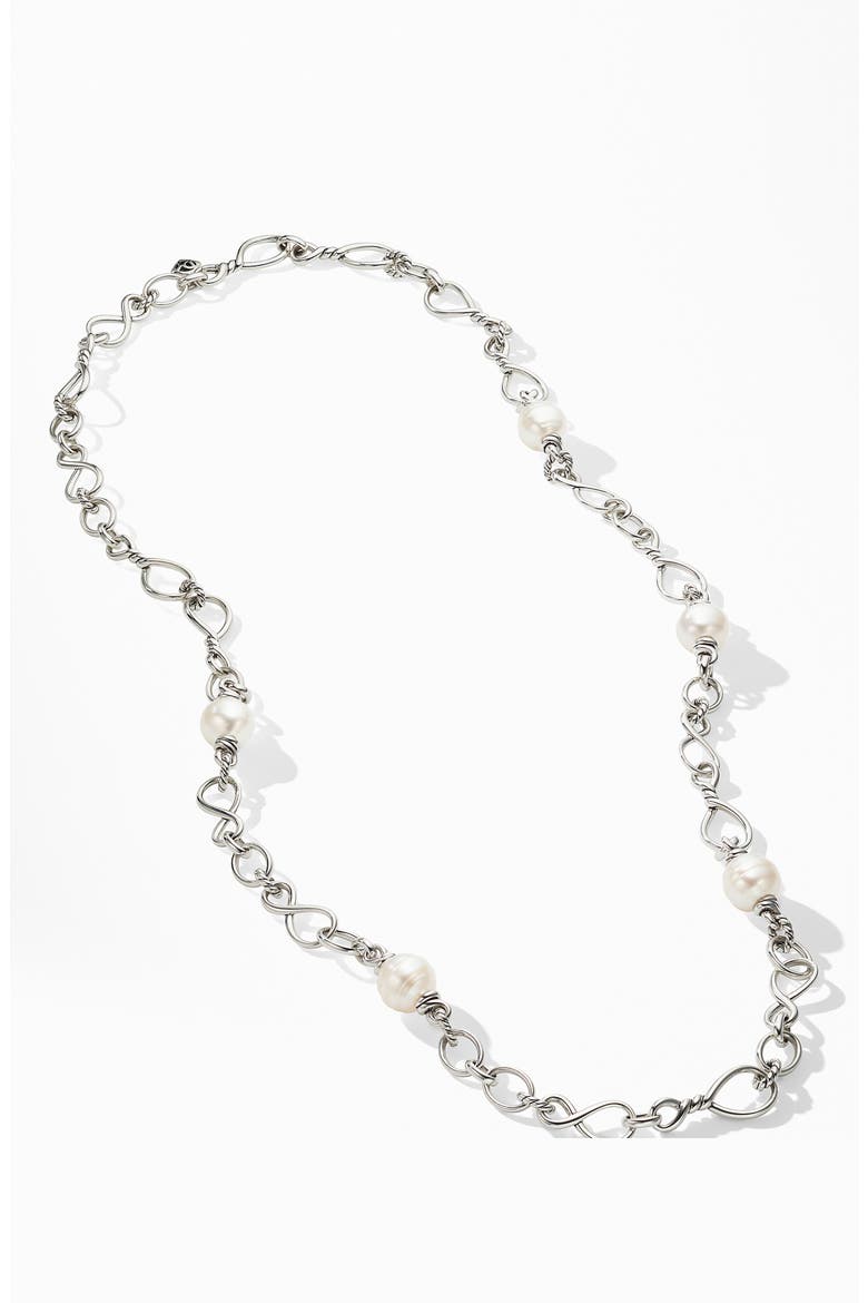 Continuance® Pearl Medium Chain Necklace, Alternate, color, SILVER/ PEARL