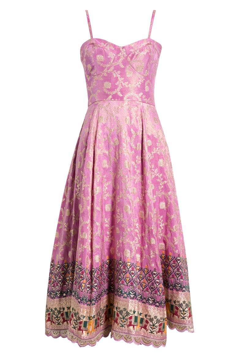 Emmie Midi Dress, Alternate, color, PURPLE