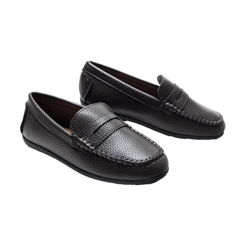 Moustache Mocha Faux Leather Penny Loafers By Childsplay Clothing