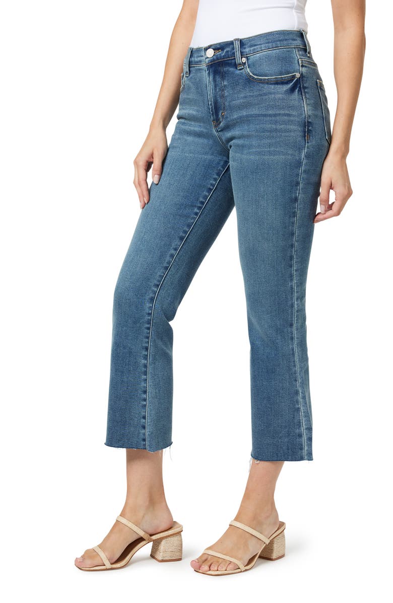 Habitual Raw Hem Crop Flare Leg Jeans, Alternate, color, 