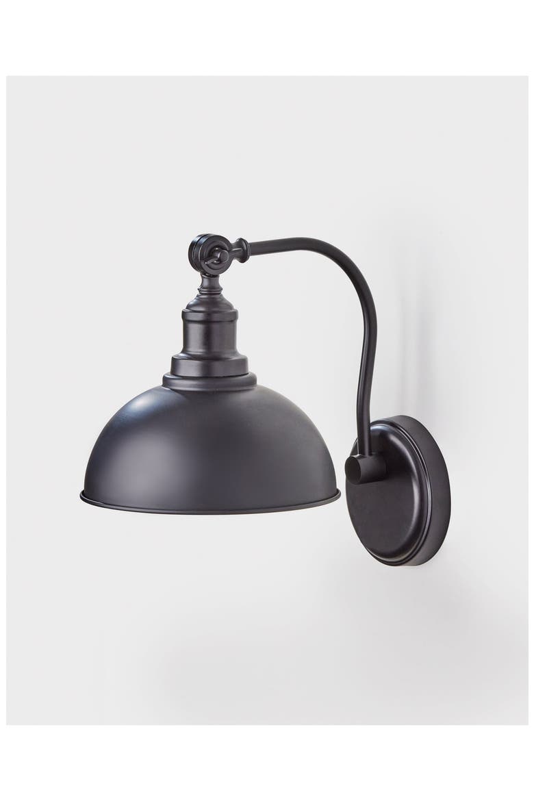 Wallace Wall Lamp, Alternate, color, BLACK/ GOLD