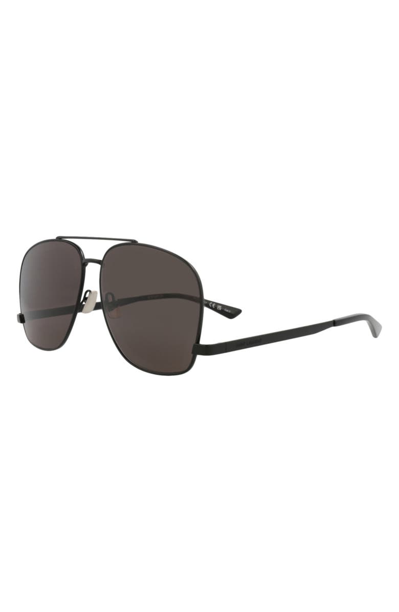 Saint Laurent 59mm Aviator Sunglasses, Alternate, color, 