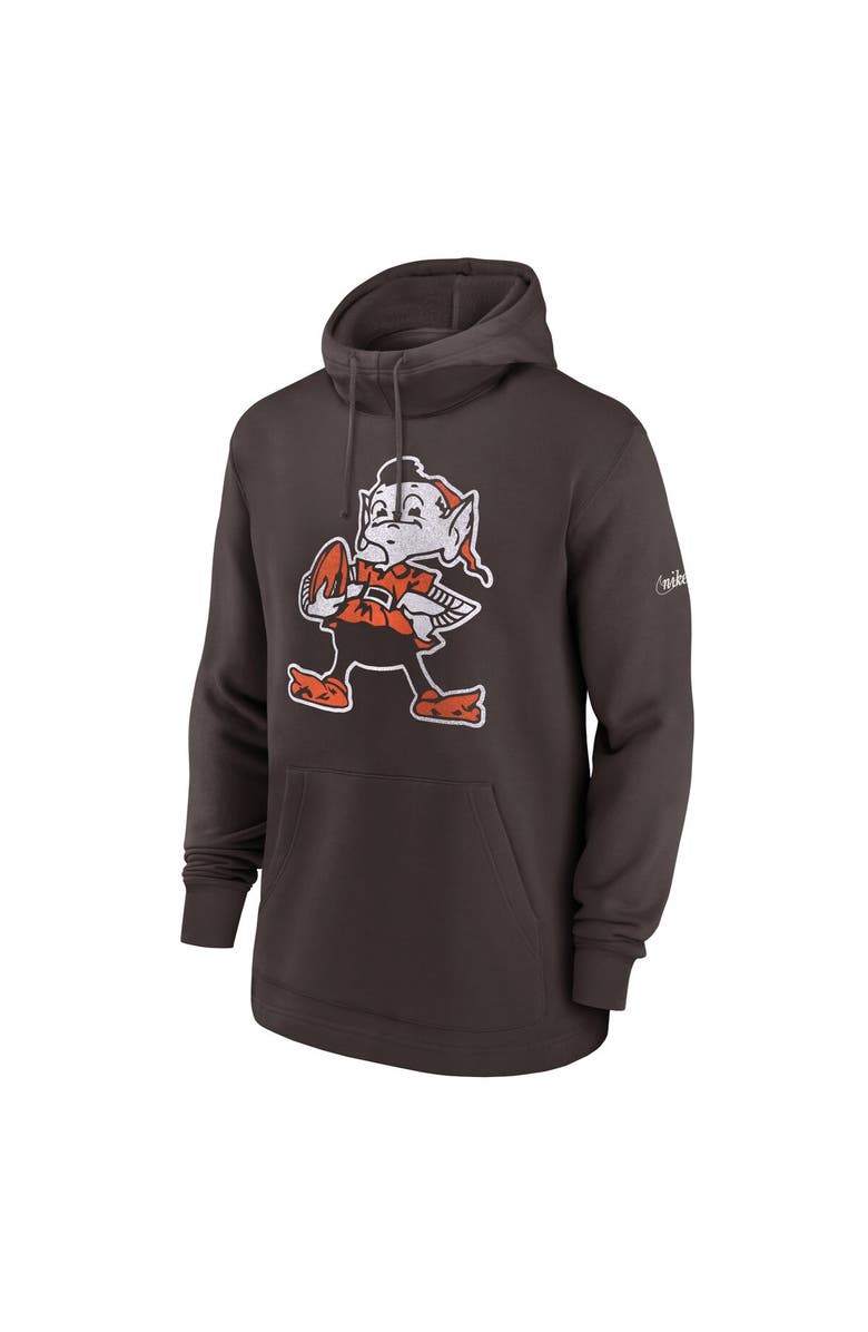 Nike Men's Nike Brown Cleveland Browns Classic Pullover Hoodie, Alternate, color, 