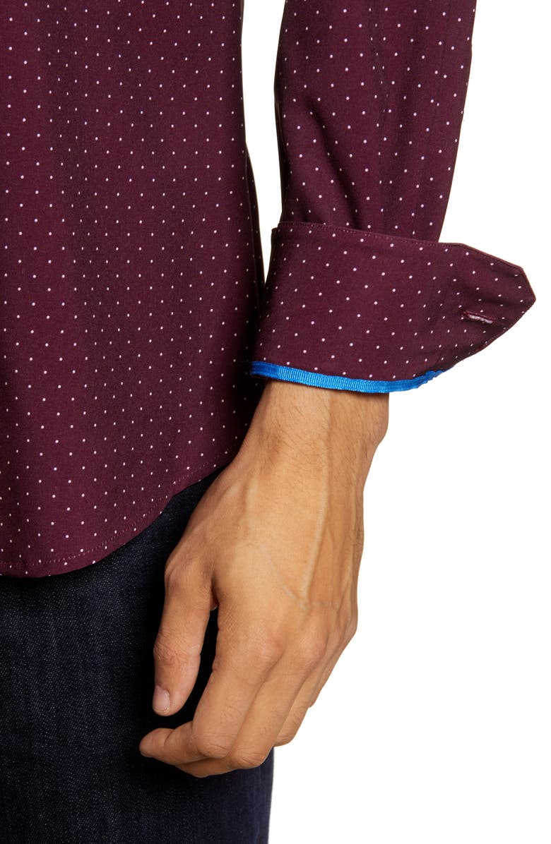 MOVE Performance Apparel Dot Button-Up Shirt, Alternate, color, 