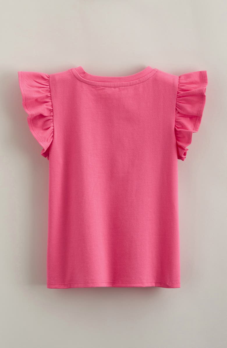 Tucker + Tate Kids' Flutter Sleeve Cotton Graphic T-Shirt, Alternate, color, Pink Fandango Love Icons