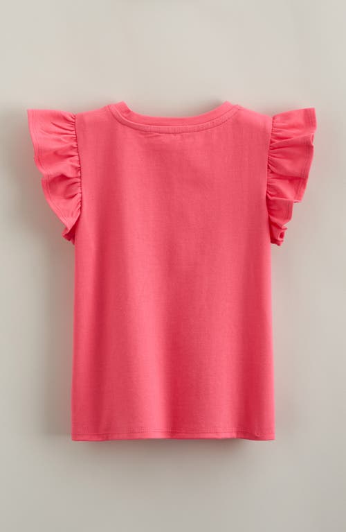 Tucker + Tate Kids' Flutter Sleeve Cotton Graphic T-shirt In Pink