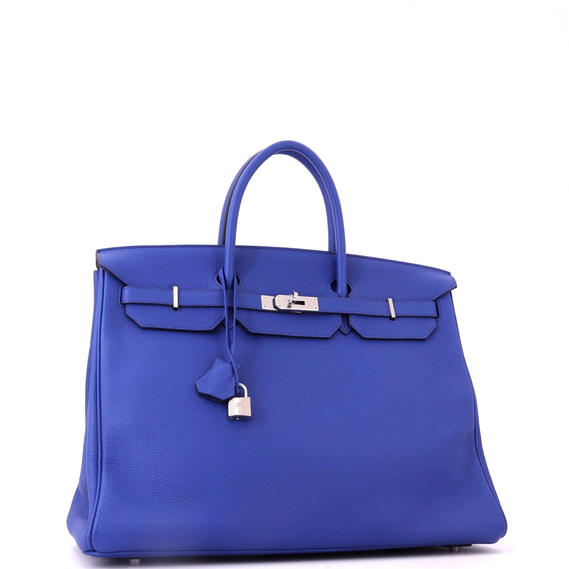 Birkin Handbag Blue Togo with Palladium Hardware 40, Alternate, color, Blue