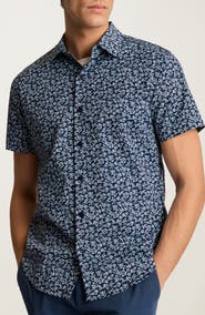 Bonobos Tech Floral Short Sleeve Performance Button-Up Shirt