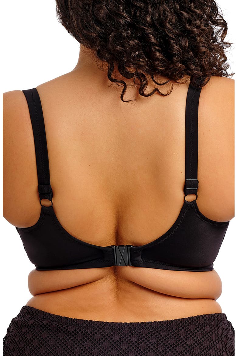 Bazaruto Underwire Plunge Bikini Top, Alternate, color, BLACK