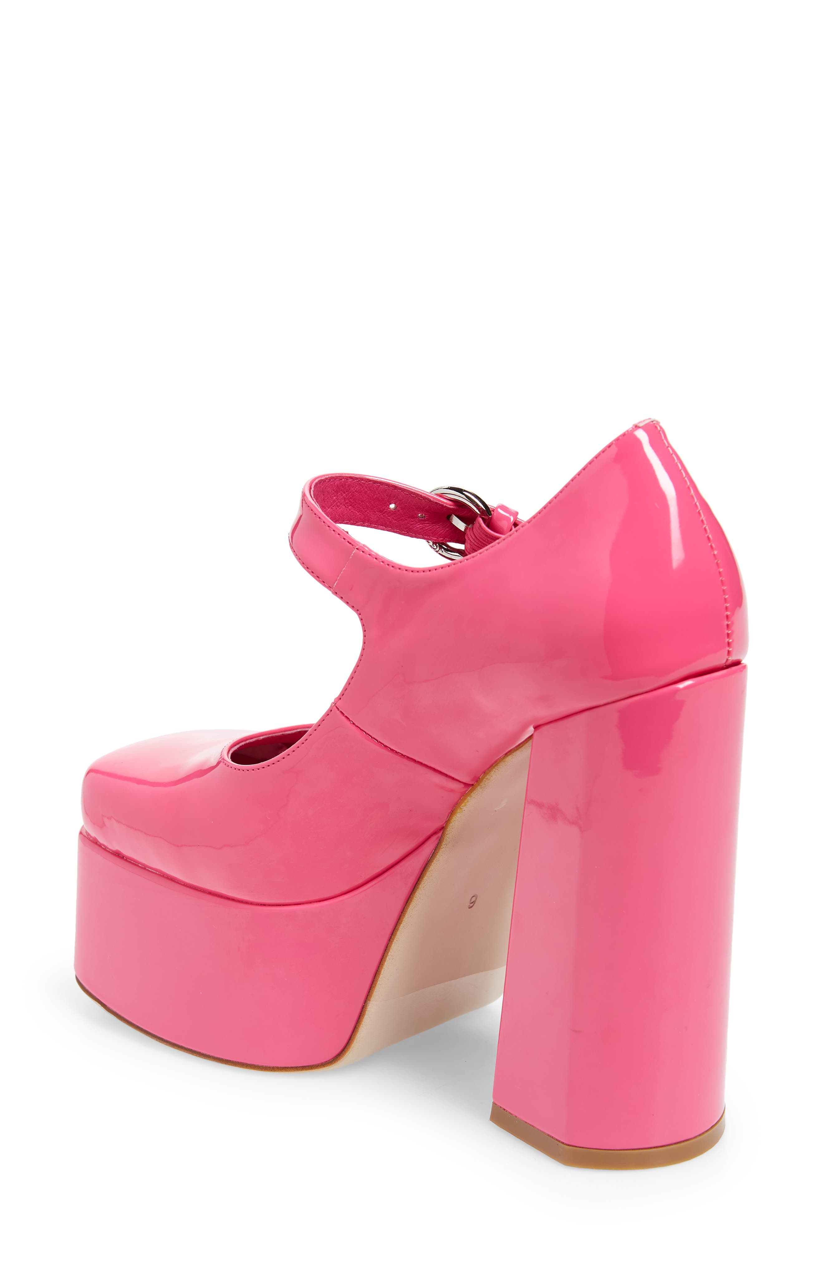 Chillin' Platform Mary Jane Pump, Alternate, color, BRIGHT FUCHSIA PATENT
