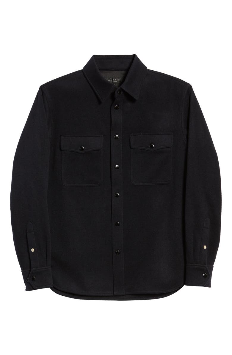 rag & bone Jack Slim Fit Wool Blend Shirt Jacket, Alternate, color,