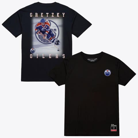 Men's Mitchell & Ness Wayne Gretzky Black Edmonton Oilers Photo T-Shirt
