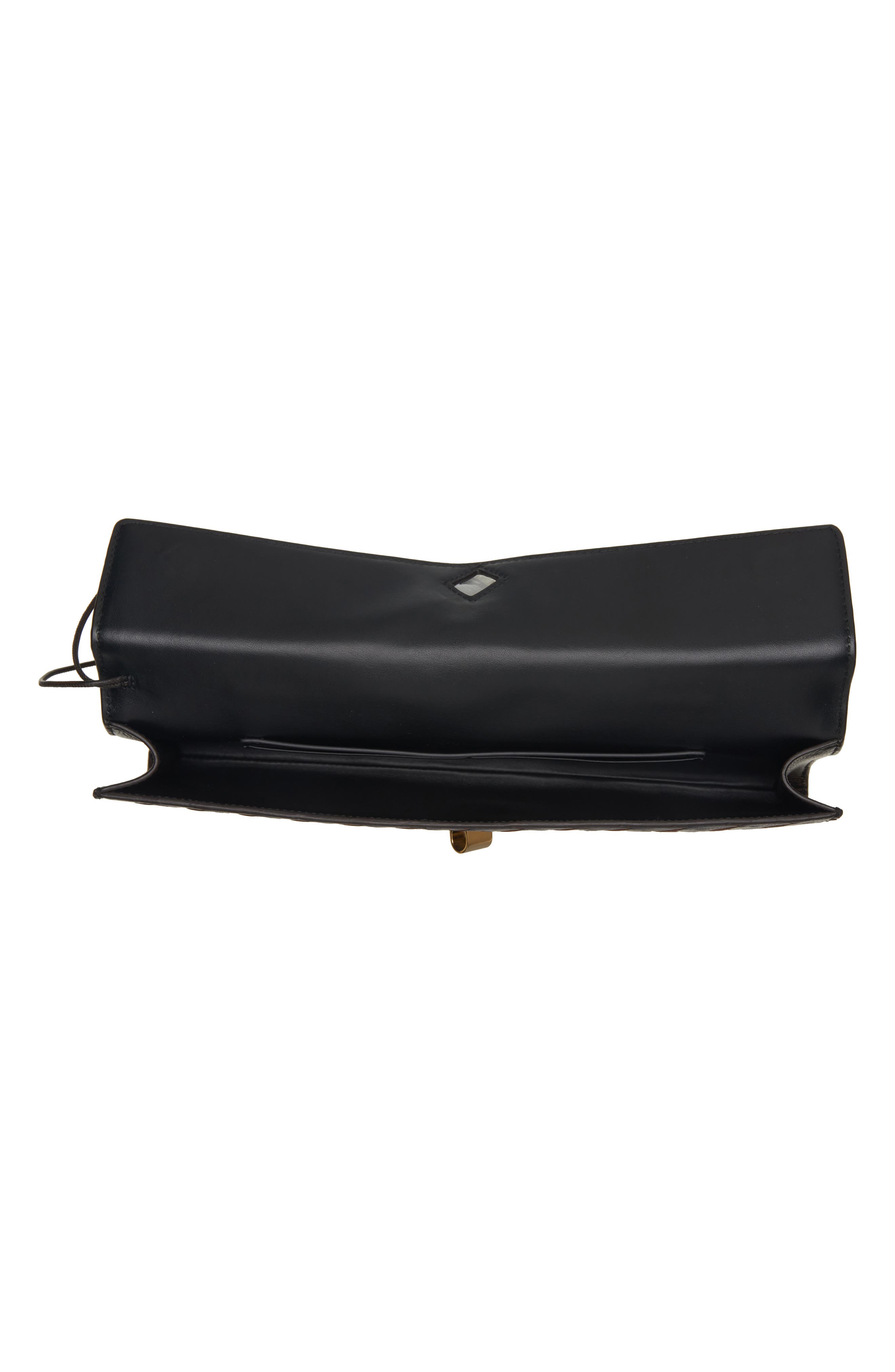 Andiamo Long Leather Clutch, Alternate, color, 1081 BLACK-BROWN-M BRASS