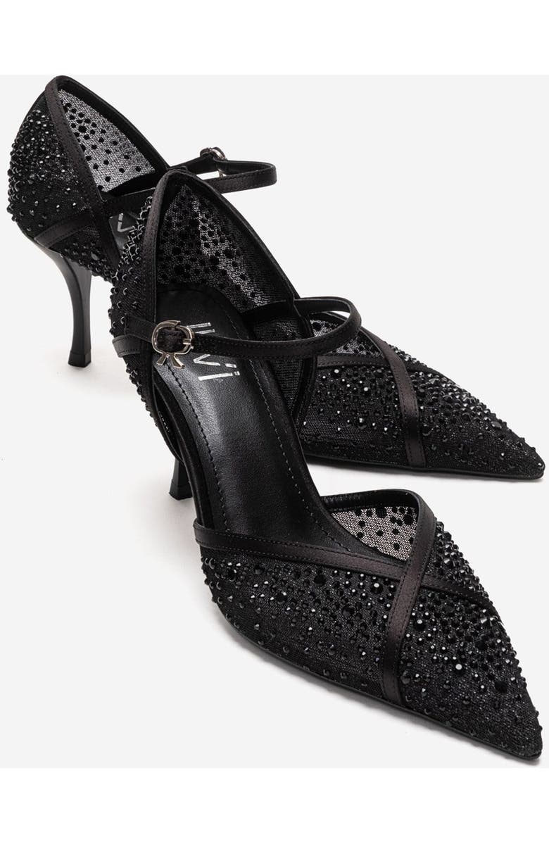 Prologue Shoes Rachel Embellished Stiletto Pump, Main, color, Black