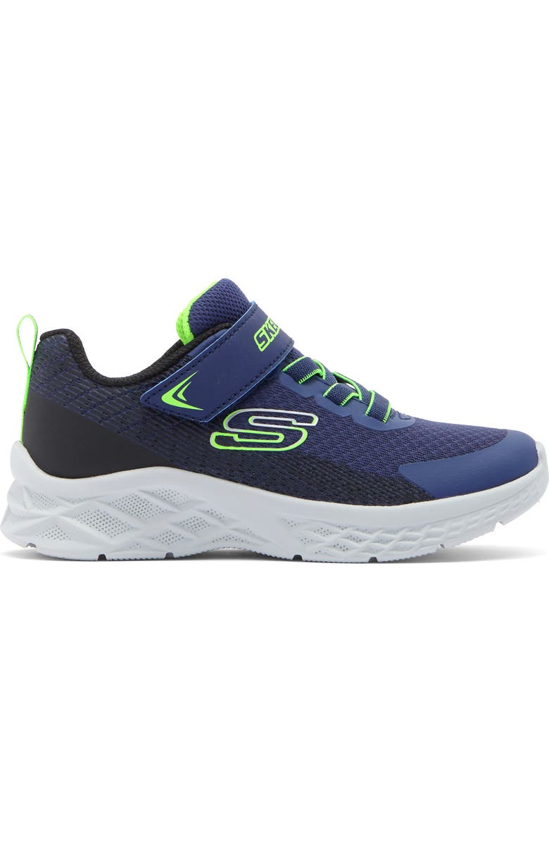 SKECHERS Kids' Microspec Max II Sneaker, Alternate, color, Navy/ Black/ Lime