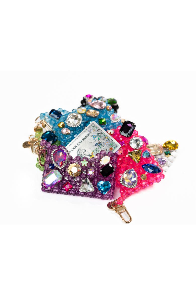 Crown Jewels Cardholder, Alternate, color, Purple