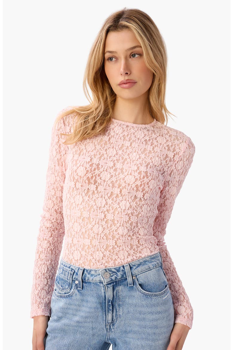 Meli Lace Long Sleeve Shirt, Alternate, color, DOGWOOD