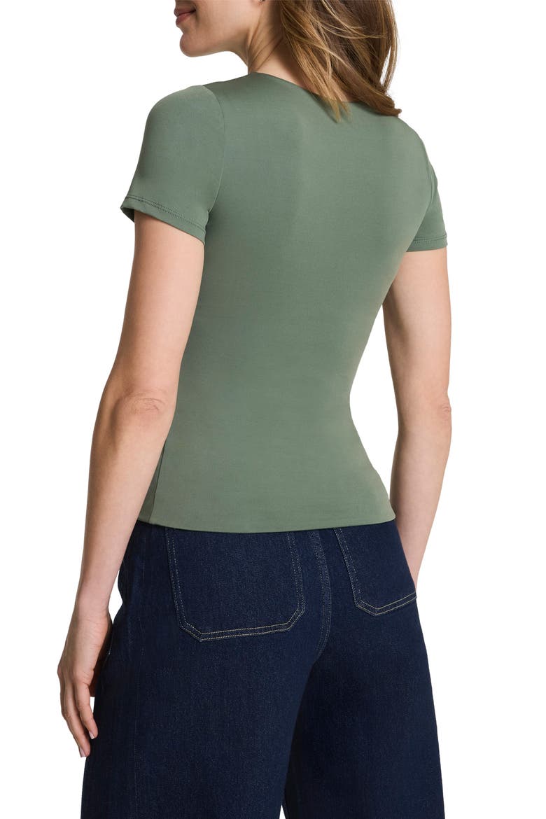 SPANXsmooth™ Jersey Crewneck T-Shirt, Alternate, color, EUCALYPTUS