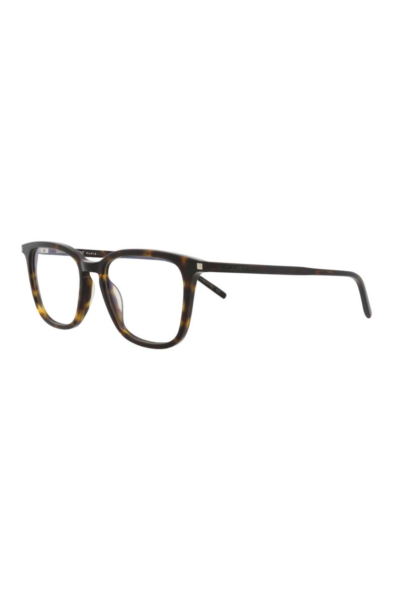 52mm Square Optical Glasses, Alternate, color, HAVANA HAVANA TRANSPARENT
