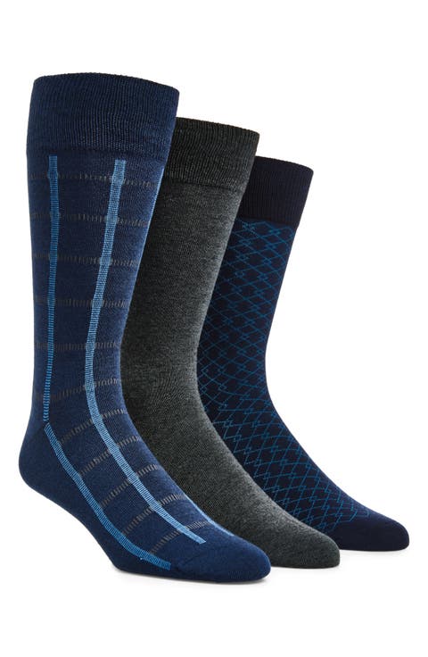 3-Pack Assorted Dress Socks