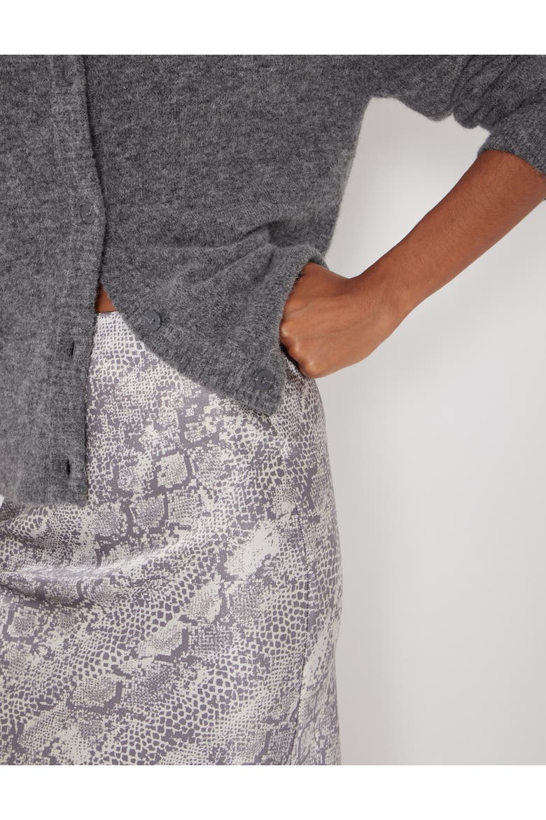 Simone Slinky Skirt, Alternate, color, Natural Snake Grey