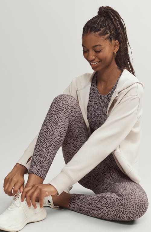Shop Rhone Revive Print 7/8 Leggings In Taupe Mist
