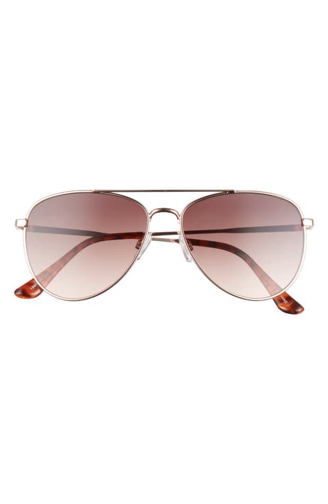 55mm Gradient Aviator Sunglasses