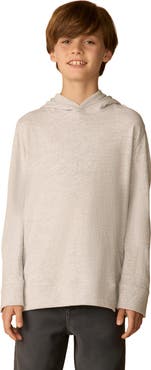 Faherty Kids' Slub Cotton Hoodie
