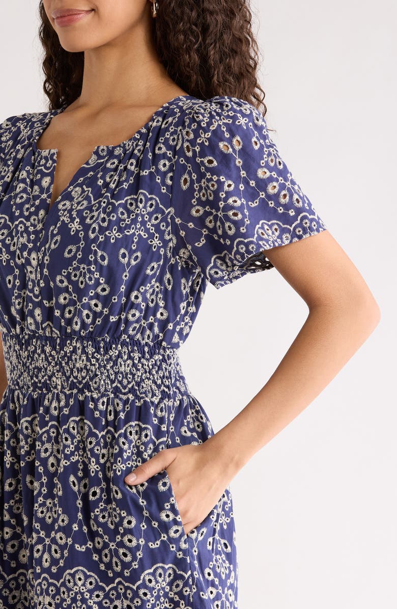 SUGARLIPS Viridinia Cotton Eyelet Maxi Dress, Alternate, color, 