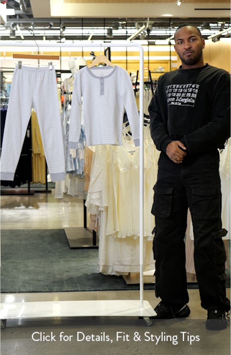 Kids' Stripe Fitted Two-Piece Pima Cotton Pajamas, sales video thumbnail