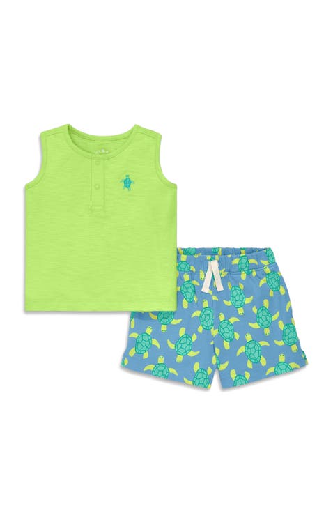 Baby Henley Tank Set