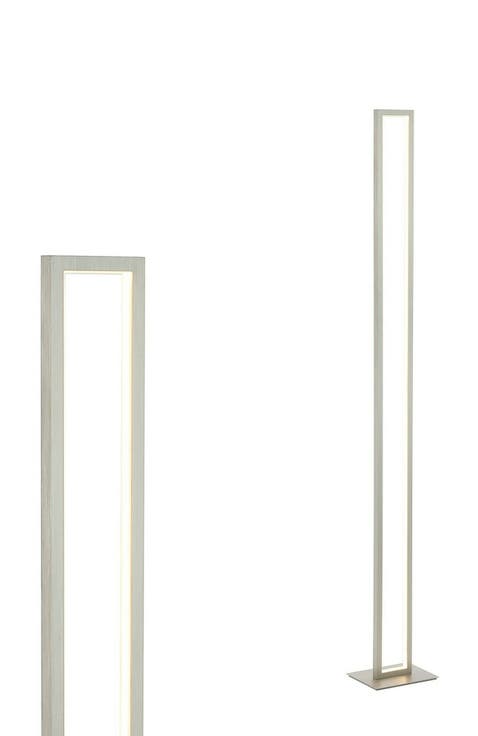 Johan 59.5" Modern Minimalist Aluminum Integrated Tower LED Floor Lamp, Nickel