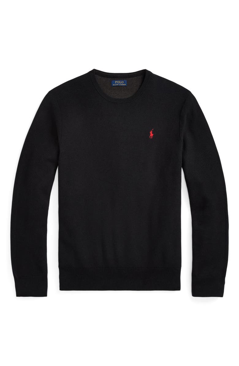 Polo Ralph Lauren Cotton Crewneck Sweater, Alternate, color, 