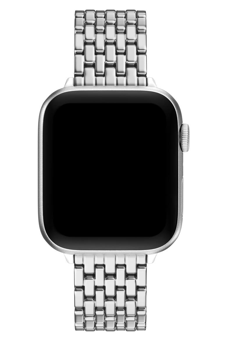 The Eleanor 18mm Apple Watch® Bracelet Watchband, Alternate, color, SILVER