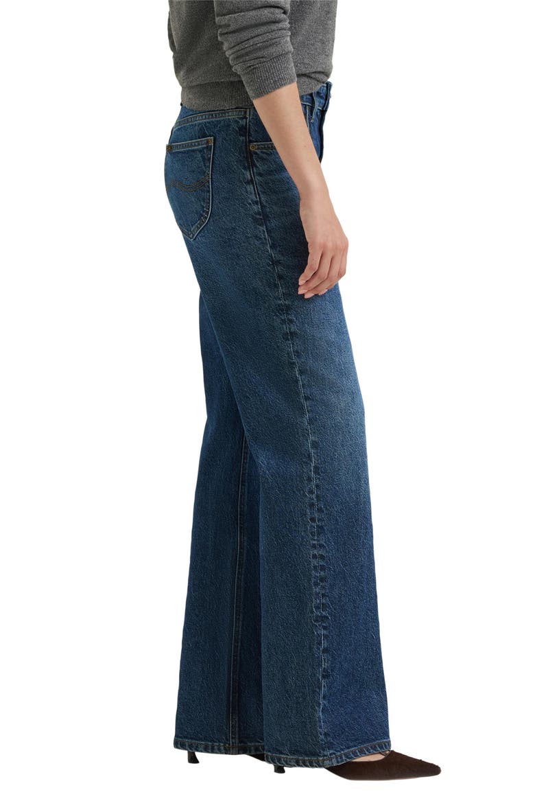 Bow Flare Leg Jeans, Alternate, color, FLASH BLUE