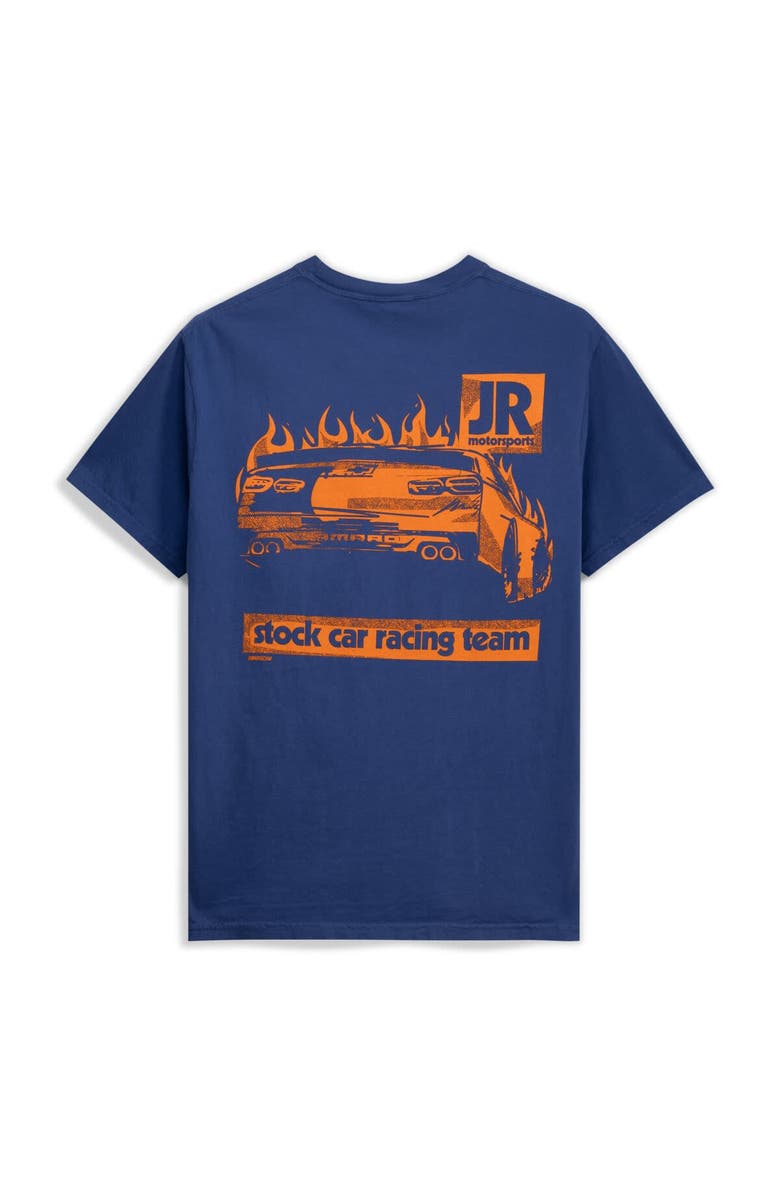 JR MOTORSPORTS OFFICIAL TEAM APPAREL Men's Navy JR Motorsports Stock Car Racing Team Pocket Heavyweight T-Shirt, Alternate, color, Navy