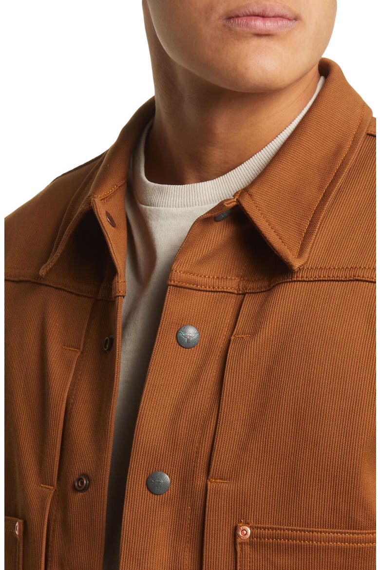 Bedford Cotton Corduroy Snap-Up Jacket, Alternate, color, BAY BROWN