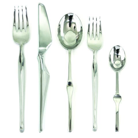 Ergonomica Flatware Set with H/H Knives - 5 Pieces